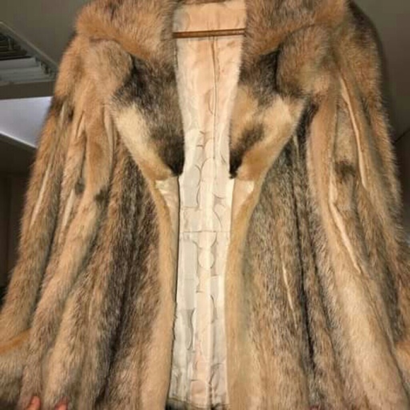 Fox fur coat